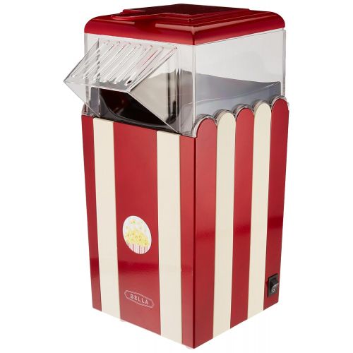  BELLA 13554 Hot Air Popcorn Maker, Red and White