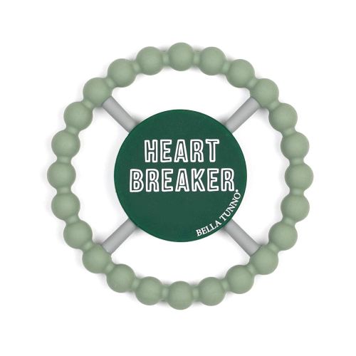  Bella Tunno Teether, Heart Breaker, Green