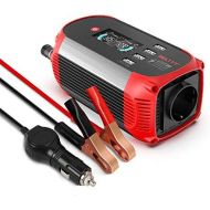 [아마존베스트]-Service-Informationen BELTTT Power Inverter 300 W / 12 V to 230 V Voltage Converter with 4 USB Ports / with Digital Display Including Car Cigarette Lighter Plug