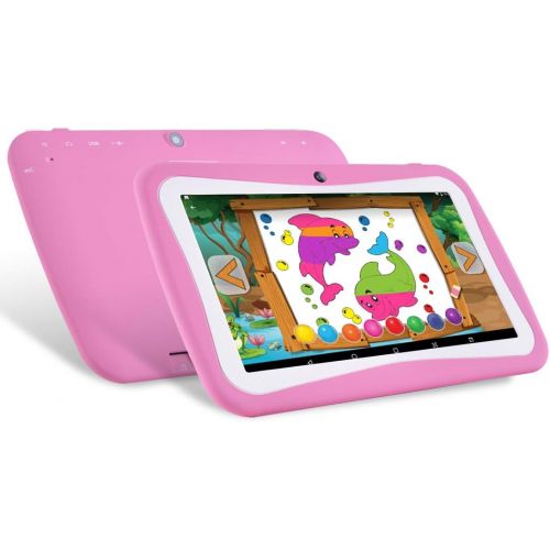  [아마존 핫딜]  [아마존핫딜]BENEVE Kids Tablet - 7 inch Kids Edition Tablet with IPS Safety Eye Protection Screen, Android 7.1 WiFi, Camera, Games, Google Play Store, Bluetooth, (A)