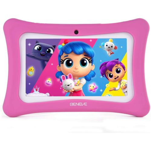  [아마존 핫딜]  [아마존핫딜]BENEVE Kids Tablet - 7 inch Kids Edition Tablet with IPS Safety Eye Protection Screen, Android 7.1 WiFi, Camera, Games, Google Play Store, Bluetooth, (A)