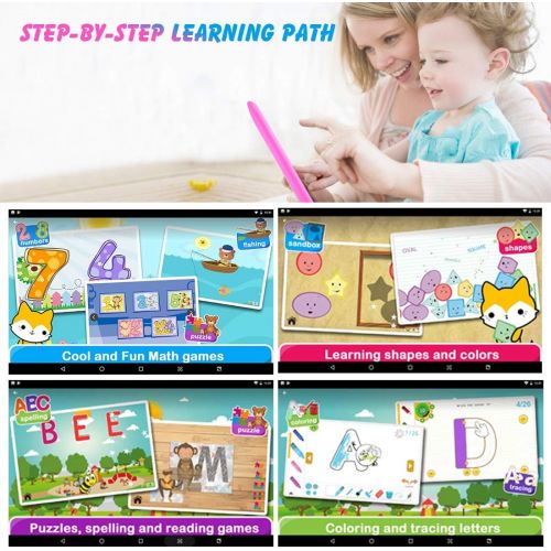  [아마존 핫딜]  [아마존핫딜]BENEVE Kids Tablet - 7 inch Kids Edition Tablet with IPS Safety Eye Protection Screen, Android 7.1 WiFi, Camera, Games, Google Play Store, Bluetooth, (A)