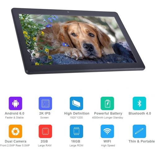  [아마존 핫딜] [아마존핫딜]BENEVE 10.1 Inch Android Tablet 7.0 Quad CORE/Fast CPU, 2GB RAM /32GB ROM, Dual Camera, Rear 5MP, Bluetooth, HD IPS Screen, Google Play, Youtube,Dual Band 5.0G WiFi