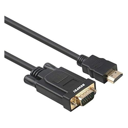  [아마존베스트]BENFEI HDMI to VGA, Benfei Gold-Plated HDMI to VGA 6 Feet Cable (Male to Male) Compatible for Computer, Desktop, Laptop, PC, Monitor, Projector, HDTV, Chromebook, Raspberry Pi, Roku, Xbox