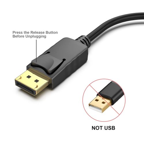  DisplayPort to HDMI, Benfei Gold-Plated DP Display Port to HDMI Adapter (Male to Female) Compatible for Lenovo Dell HP and Other Brand