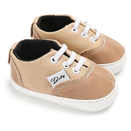  [아마존베스트]BENHERO Baby Boys Girls Canvas Toddler Sneaker Anti-Slip First Walkers Candy Shoes 0-24 Months 12 Colors