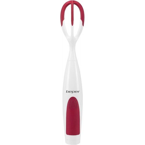  [아마존베스트]Beper P102SBA006 Automatic Whisk Cordless Battery Operated Detachable Whip and Rubber Speed Button Red