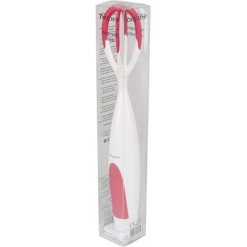  [아마존베스트]Beper P102SBA006 Automatic Whisk Cordless Battery Operated Detachable Whip and Rubber Speed Button Red