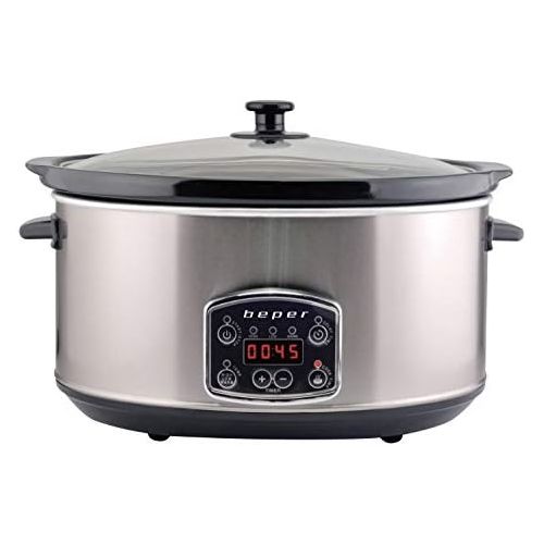  [아마존베스트]Beper BC.510 Slow Cook-Pentola 4.5 Litres 280 W 4.5 Litres Steel Frame Black