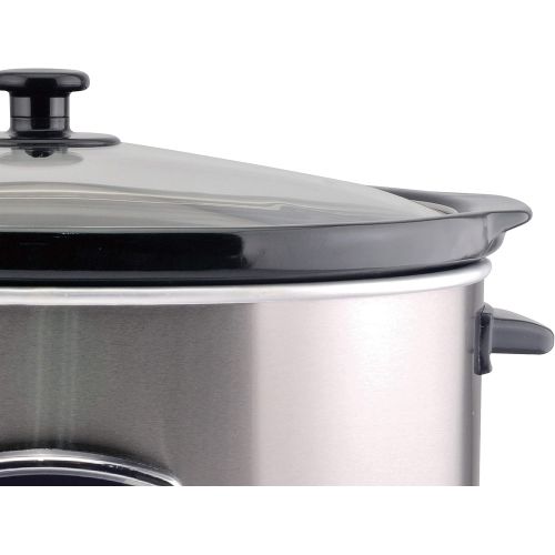  [아마존베스트]Beper BC.510 Slow Cook-Pentola 4.5 Litres 280 W 4.5 Litres Steel Frame Black