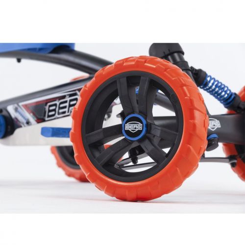  BERG Toys Berg Buzzy Nitro Toddler Adjustable Compact Pedal Powered Safe Go Kart, Blue