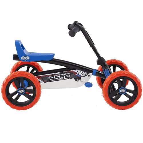  BERG Toys Berg Buzzy Nitro Toddler Adjustable Compact Pedal Powered Safe Go Kart, Blue