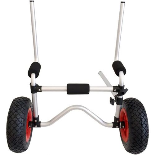  BERTY·PUYI Foldable Kayak Trolley,Aluminum Kayak Cart Dolly for Sit On Top, Canoe Cart Boat Carrier Transport Cart with Wheels,Adjustable Width and Length,Max Load 100kg