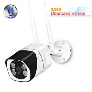 BESDERSEC Outdoor WiFi Security Camera, 1080P Wireless IP Camera Two Way Audio Motion Detection Remote Viewing FTP Onvif Night Vision IP66 Waterproof Bullet Surveillance Cam Support Max 128G