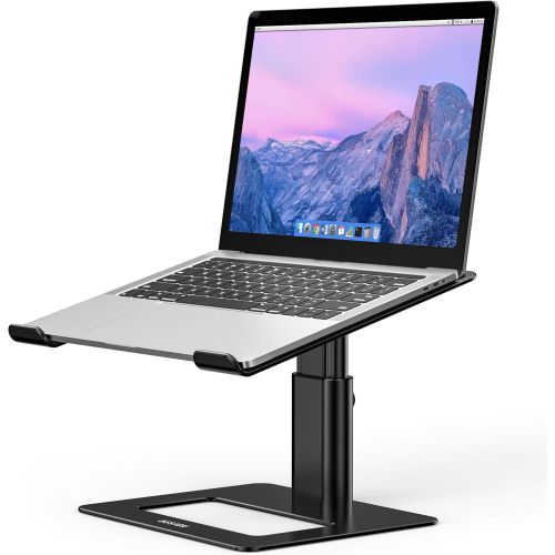  Besign LSX3 Aluminum Laptop Stand, Ergonomic Adjustable Notebook Stand, Riser Holder Computer Stand Compatible with Air, Pro, Dell, HP, Lenovo More 10 15.6 Laptops (Black)