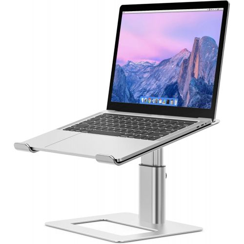  Besign LSX3 Aluminum Laptop Stand, Ergonomic Adjustable Notebook Stand, Riser Holder Computer Stand Compatible with Air, Pro, Dell, HP, Lenovo More 10 15.6 Laptops (Silver)