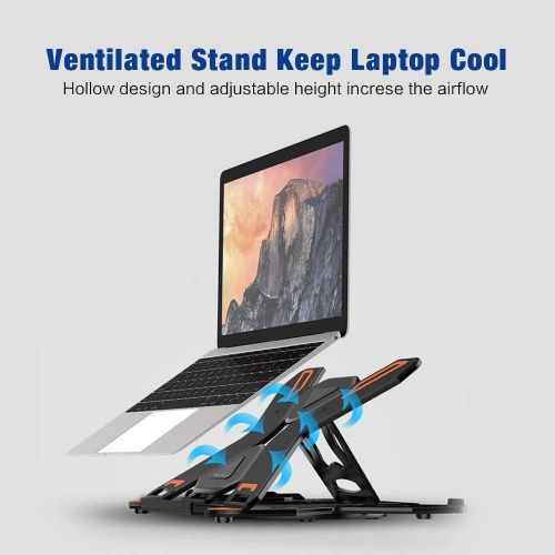  [아마존베스트]Besign Adjustable Laptop Stand, Ergonomic Riser Notebook Computer Holder Stand Compatible with MacBook Air Pro, Dell XPS, HP, Lenovo More 10-15.6 Laptops