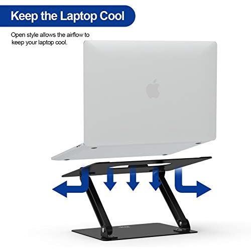  [아마존베스트]Besign LS10 Aluminum Laptop Stand, Ergonomic Adjustable Notebook Stand, Riser Holder Computer Stand Compatible with MacBook Air Pro, Dell, HP, Lenovo More 10-15.6 Laptops, Black