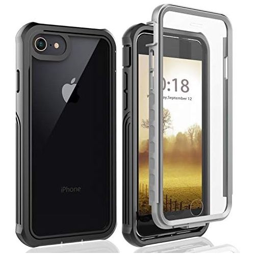  [아마존 핫딜]  [아마존핫딜]BESINPO iPhone 8 Huelle, iPhone 7 Huelle, iPhone 6s Huelle, Stossfest Transparent Huelle 360 Rundumschutz mit Eingebautem Displayschutz Robust Bumper Handy huelle Schutzhuelle fuer iPhone