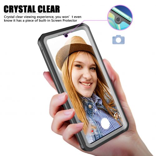  [아마존 핫딜]  [아마존핫딜]BESINPO Huawei P30 Huelle, Stossfest Transparent Huelle 360 Rundumschutz mit Eingebautem Displayschutz Robust Bumper Handyhuelle Schutzhuelle fuer Huawei P30 2019 (Schwarz/Grau+ Klar)