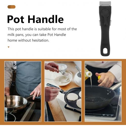 BESPORTBLE Tfal Pot Handle Replacement Cookware Handle Detachable Removable Gripper for Cake Model Saucepan Skillet Fry Pan and Bowl Black Rice Cooker Steamer Rice Cooker Steamer