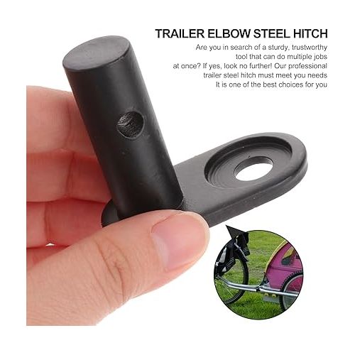  BESPORTBLE Bike Trailer Hitch Attachment, Bike Trailer Hitch Connector Coupler Bicycle Adapter Accessories for Children's Trailers, Cargo and Pet Bicycle Trailers, Bike Trailer Replacement Part