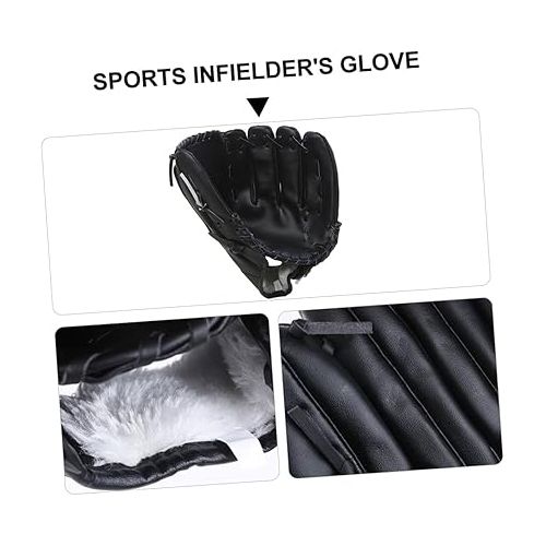  BESPORTBLE 2 Pcs Baseball Glove Gloves Baseball Batting Glove Fielding Glove Baseball Soft Ball Gloves Mens Batting