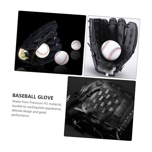  BESPORTBLE 2 Pcs Baseball Glove Gloves Baseball Batting Glove Fielding Glove Baseball Soft Ball Gloves Mens Batting