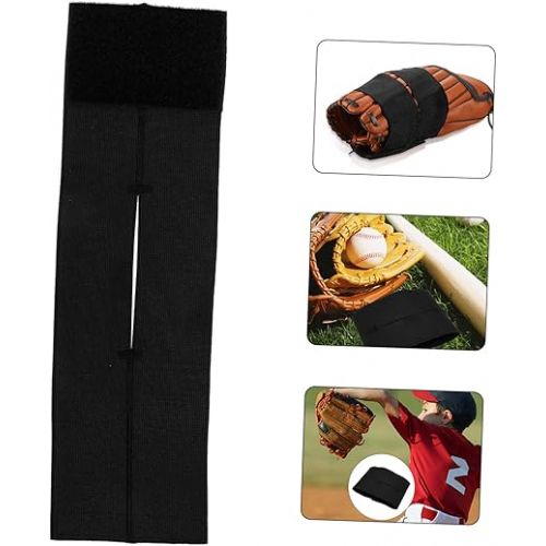  BESPORTBLE 3pcs Baseball Glove Strap Baseball Glove Oil Softball Sports Glove Strap Elastic Baseball Glove Band Baseball Glove Wrap Glove Mallet Sliding mitt Non-Slip stabilizer Women's Nylon