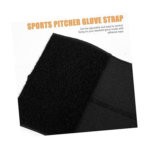  BESPORTBLE 3pcs Baseball Glove Strap Baseball Glove Oil Softball Sports Glove Strap Elastic Baseball Glove Band Baseball Glove Wrap Glove Mallet Sliding mitt Non-Slip stabilizer Women's Nylon