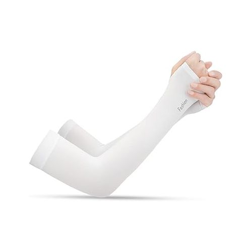  BESPORTBLE 6 Pairs Sleeves for Men White Arm Sleeve Arm Sleeve Covers Cuff Arm Guard Gloves Arm Cuff Bike Man