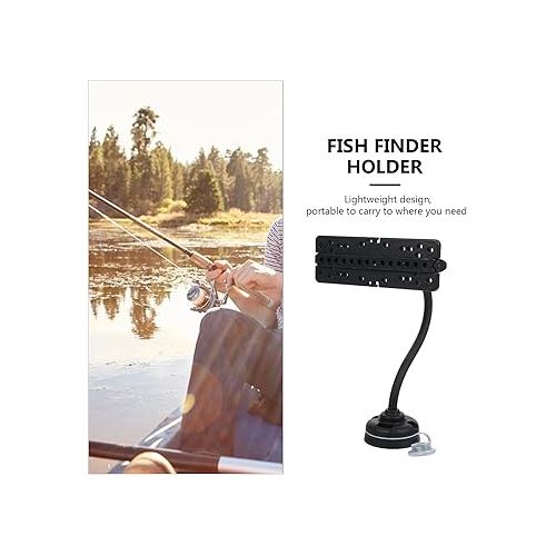  Fish Bracket Swivel Fish Mount Base Electronics Fishfinder Holder Mounting Stand Plate for Marine Boat Fish Kayak Accessories