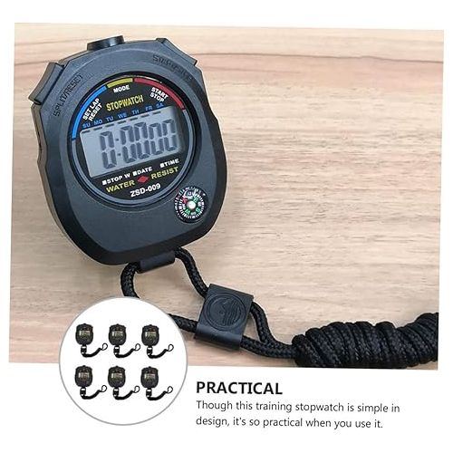  BESPORTBLE Match Timer 6pcs Timer Electronic Watches Stopwatch for Game Swimming Stopwatch Match Stopwatch Handheld Stopwatch Sports Stopwatch Automatic Chronograph Multifunction Abs Iii