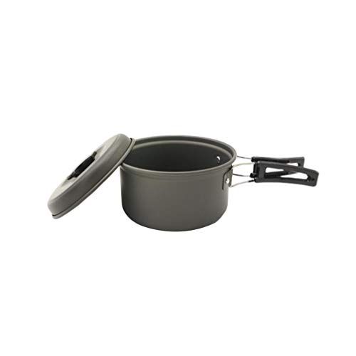  BESPORTBLE Camping Cookware Folding Camping Pots Stainless Steel Non-Stick Noodle Pot for Backpacking Outdoor Hiking Picnic