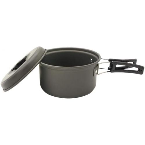  BESPORTBLE Camping Cookware Folding Camping Pots Stainless Steel Non-Stick Noodle Pot for Backpacking Outdoor Hiking Picnic