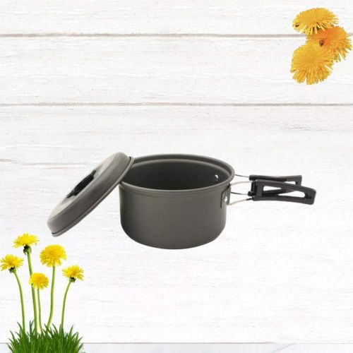  BESPORTBLE Camping Cookware Folding Camping Pots Stainless Steel Non-Stick Noodle Pot for Backpacking Outdoor Hiking Picnic