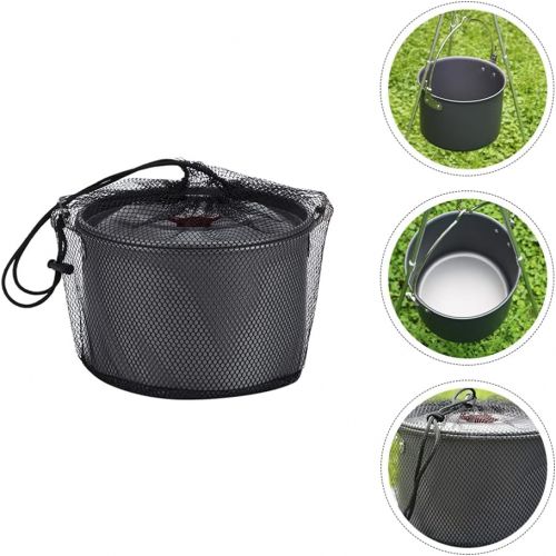  BESPORTBLE 1pc 4L Picnic Pot 5-8 People Pot Portable Outdoor Camping Pot Non- Stick Cookware