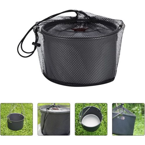  BESPORTBLE 1pc 4L Picnic Pot 5-8 People Pot Portable Outdoor Camping Pot Non- Stick Cookware