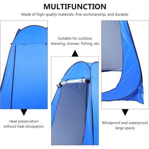  BESPORTBLE Outdoor Shower Room Beach Tent Portable Privacy Shower Toilet Camping Tent with Carrying Bag for UV Sun Protection Waterproof Sun Shelters for Family Camping, Fishing, P