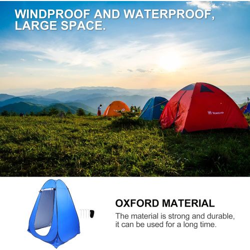  BESPORTBLE Outdoor Shower Room Beach Tent Portable Privacy Shower Toilet Camping Tent with Carrying Bag for UV Sun Protection Waterproof Sun Shelters for Family Camping, Fishing, P