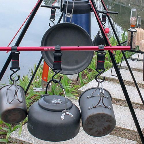  BESPORTBLE 5Pcs Ultralight Hanging Rack Tableware Cookware Rack Outdoor Camping Shelf Camping Accessories