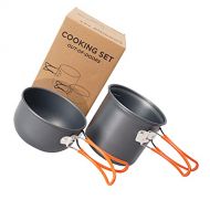 BESPORTBLE Camping Cookware Mess Kit Hiking Backpacking Picnic Cooking Bowl Non Stick Pot