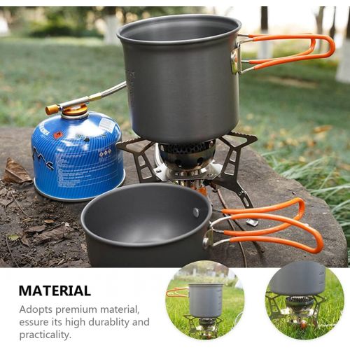  BESPORTBLE Camping Cookware Mess Kit Hiking Backpacking Picnic Cooking Bowl Non Stick Pot