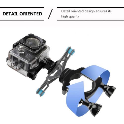  BESPORTBLE Bicycle Shock-Absorbing Bracket Mount Holder Bike Camera Stabilizer Clamp Stand Compatible Handheld Gimbal Stabilizer for The Gopro Hero 8 (Black)