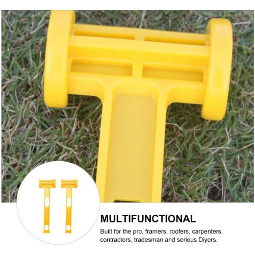  BESPORTBLE 2pcs Camping Hammer Portable Plastic Tent Stake Peg Mallet Lightweight Multi-Functional Ground Nail Remover Hand Tools for Outdoor Tent Accessory Yellow