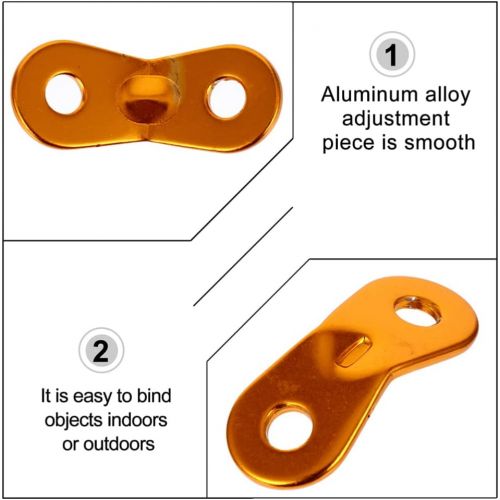  BESPORTBLE 40Pcs Aluminum Alloy Guyline Cord Adjusters Tent Rope Tensioners Wind Rope Buckles Camping Accessories for Tent Camping Hiking Backpacking Outdoor Activity