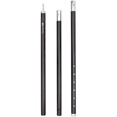  BESPORTBLE Adjustable Tarp Poles 5- Section Telescoping Aluminum Tarp Pole Collapsible Tent Poles for Camping Backpacking Hammocks Shelters and Awnings