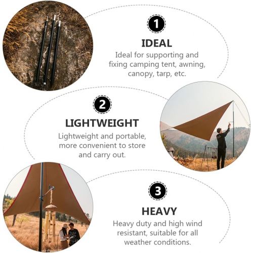  BESPORTBLE Adjustable Tarp Poles 5- Section Telescoping Aluminum Tarp Pole Collapsible Tent Poles for Camping Backpacking Hammocks Shelters and Awnings