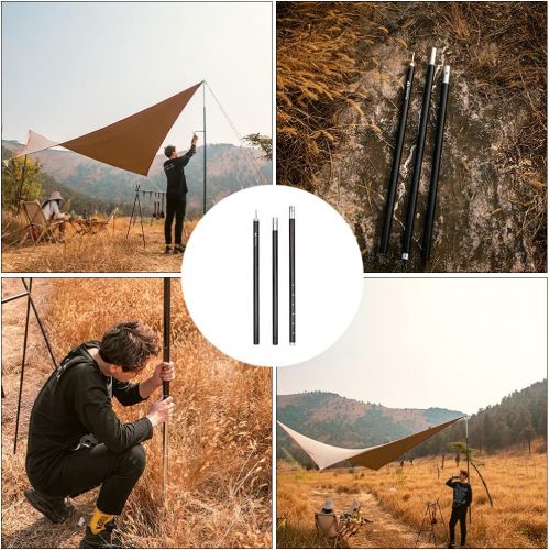  BESPORTBLE Adjustable Tarp Poles 5- Section Telescoping Aluminum Tarp Pole Collapsible Tent Poles for Camping Backpacking Hammocks Shelters and Awnings