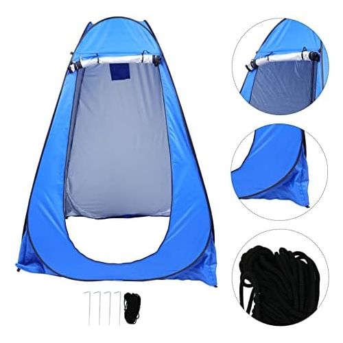  BESPORTBLE Outdoor Shower Room Beach Tent Portable Privacy Shower Toilet Camping Tent with Carrying Bag for UV Sun Protection Waterproof Sun Shelters for Family Camping, Fishing, P